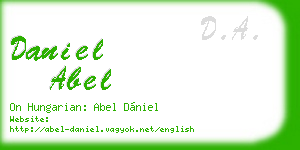 daniel abel business card